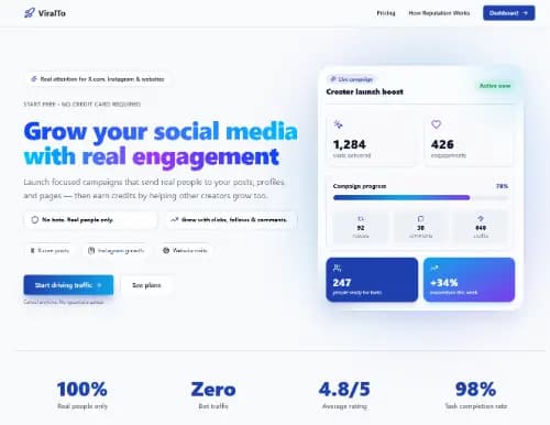 ViralTo - social media growth