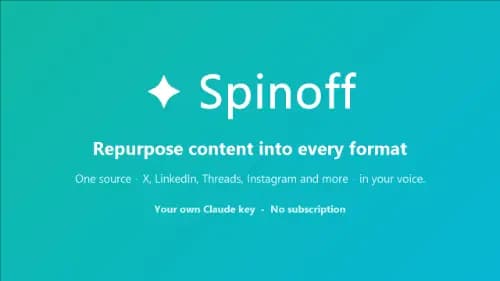 Spinoff - Repurpose Content into Every Format